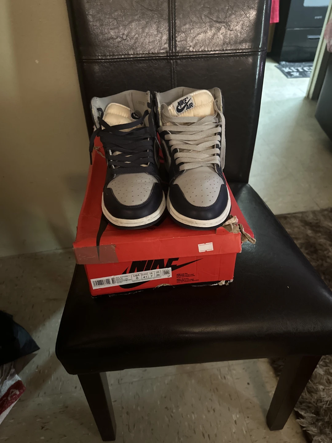 Nike Air Jordan 1 High OG Georgetown Size 8