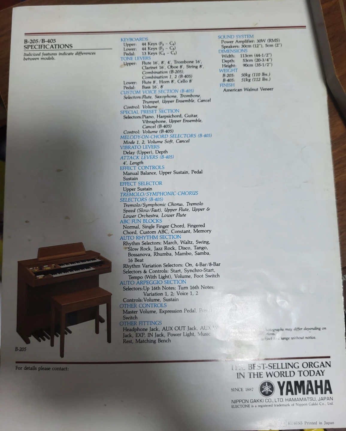 Yamaha Electric Organ - photo 4