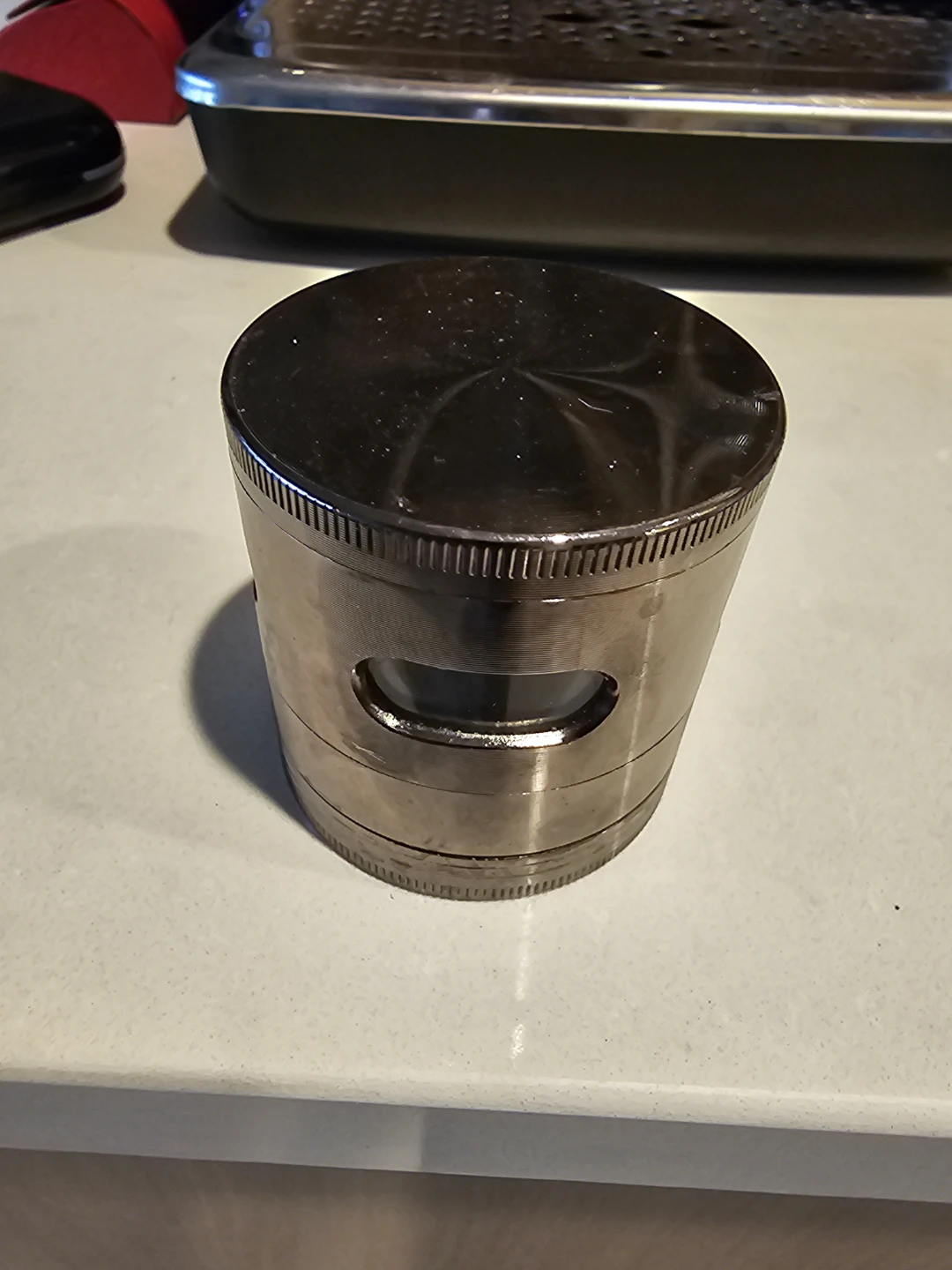 Metal Herb Grinder with Viewing Window