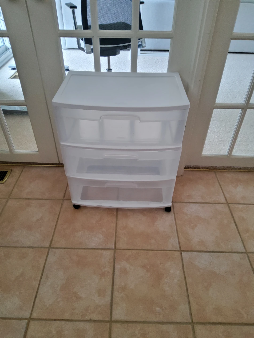 3-Drawer Plastic Storage Cart