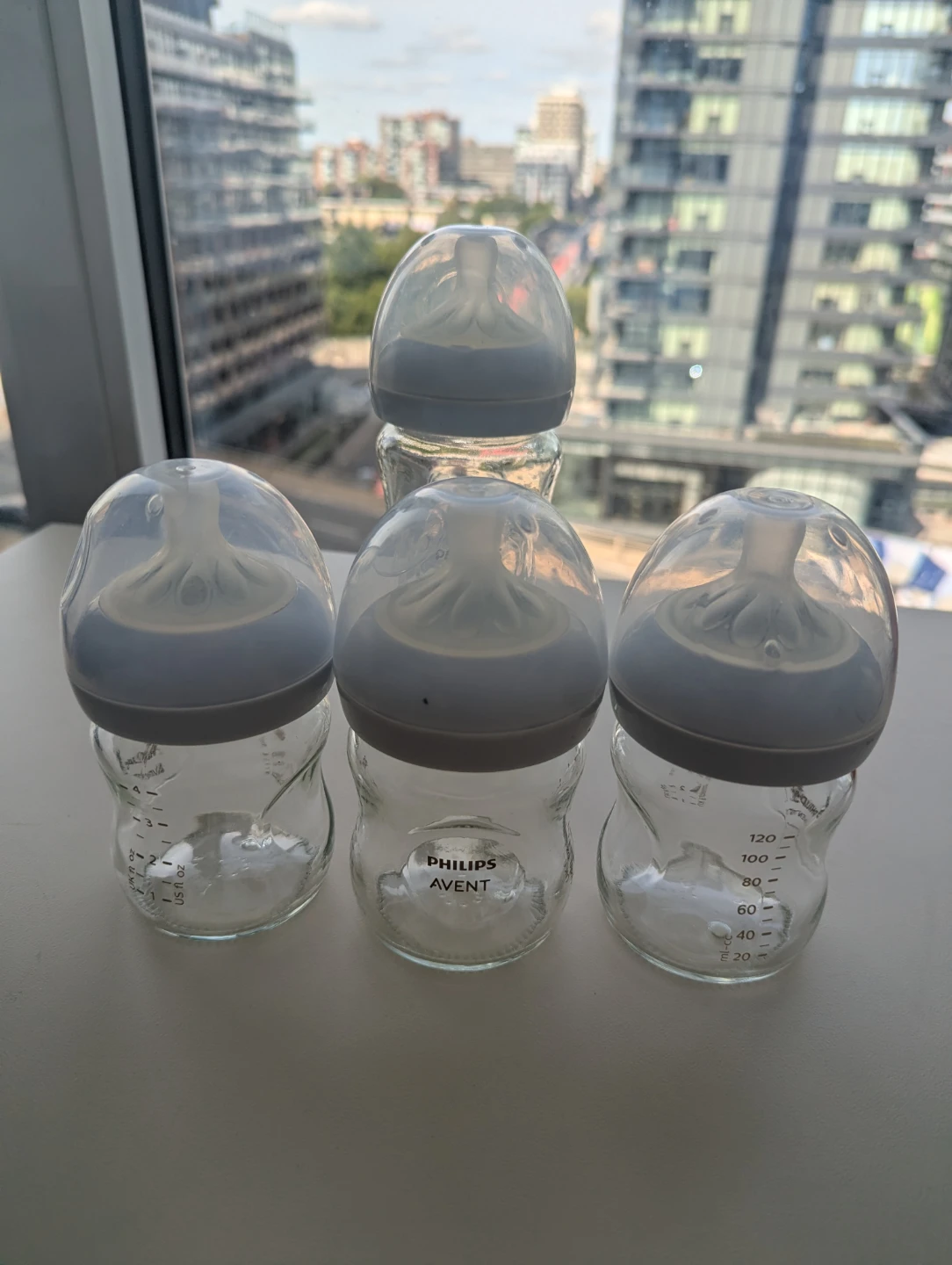 Set of 4 Philips Avent Glass Baby Bottles - photo 2