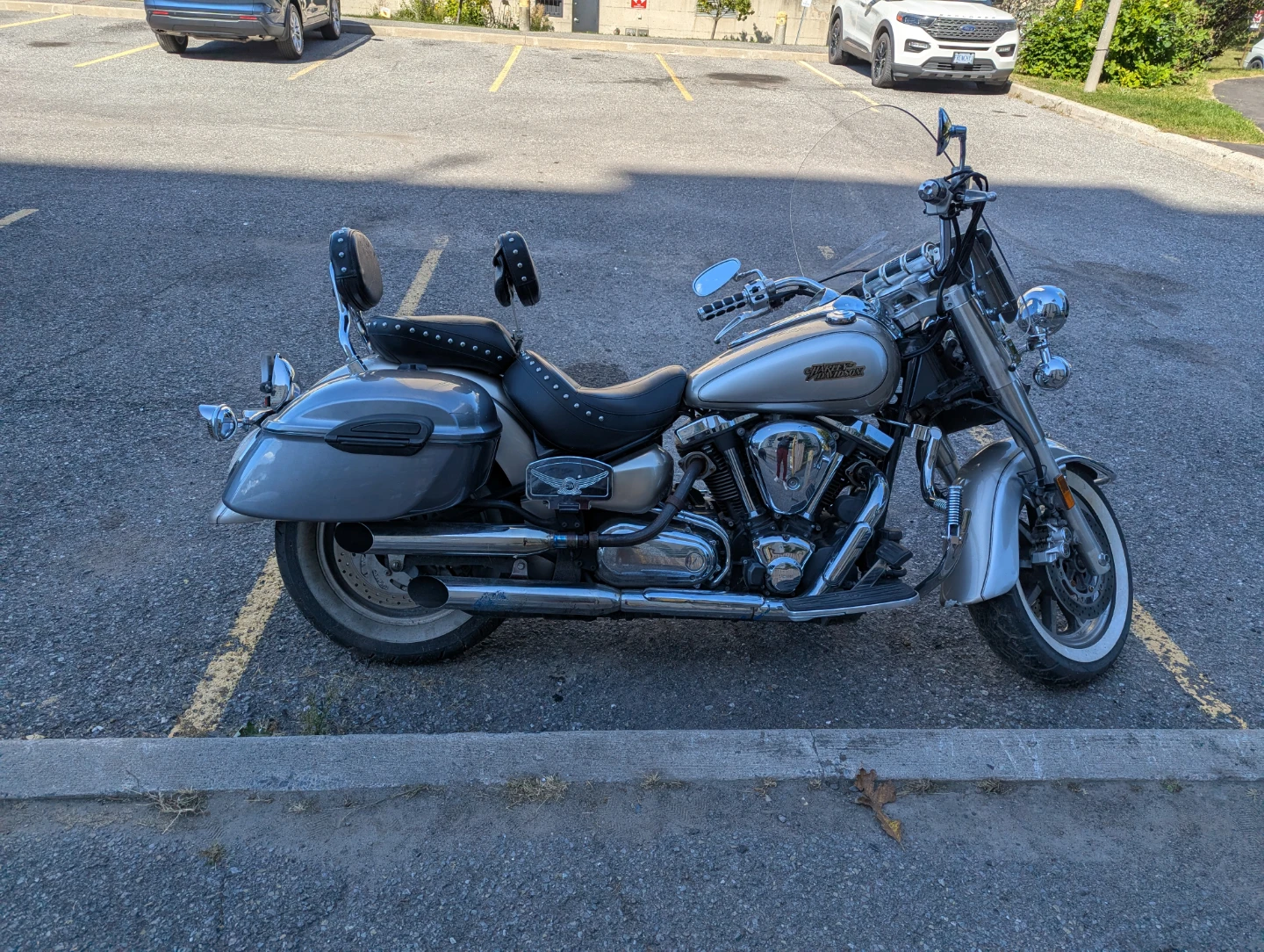 Harley-Davidson Silver Cruiser Motorcycle