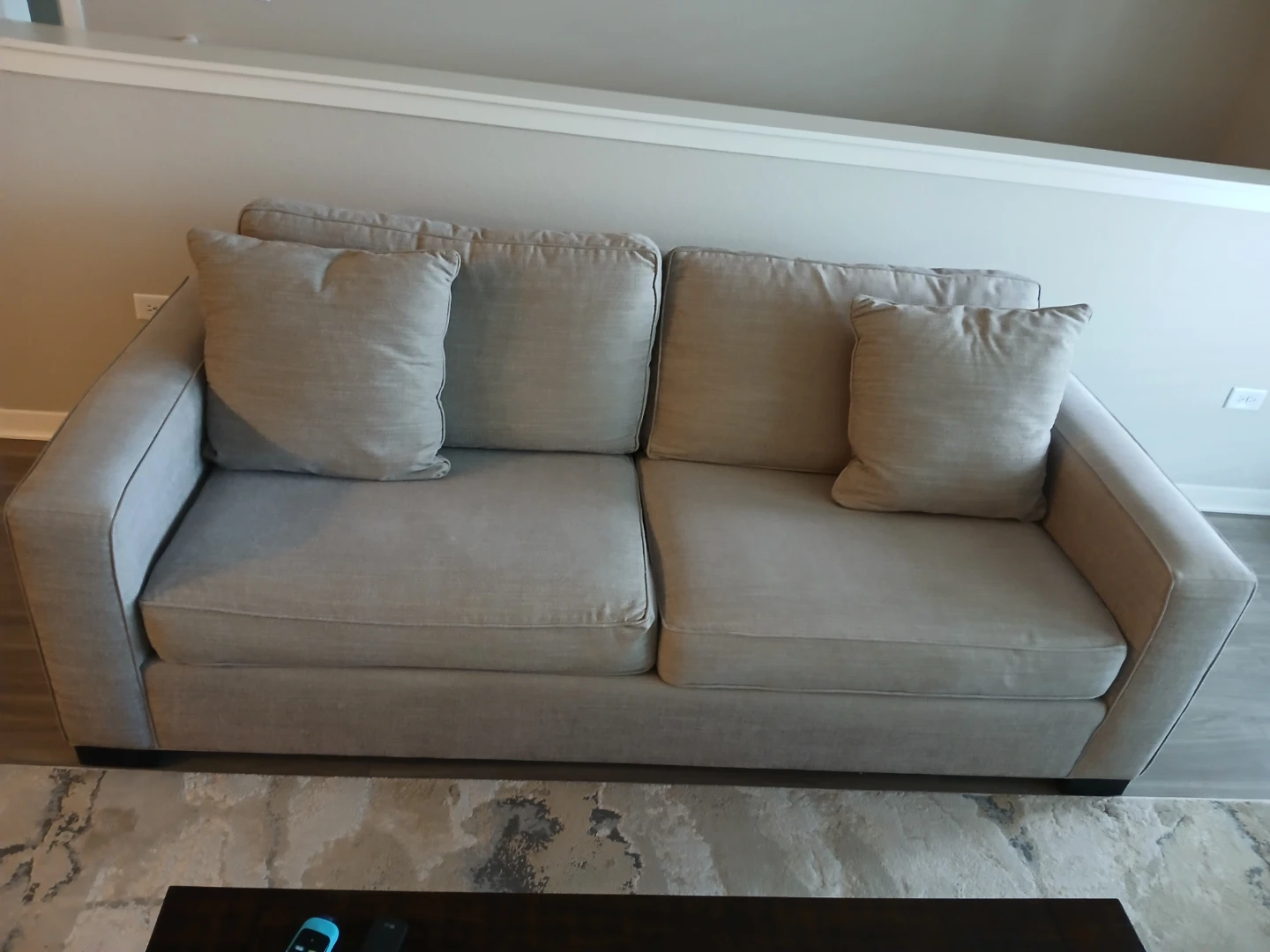 Modern Light Gray Sofa - photo 4