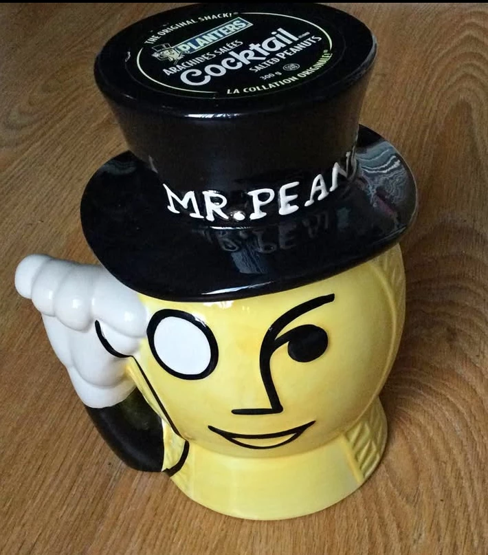 Mr. Peanut Ceramic Jar
