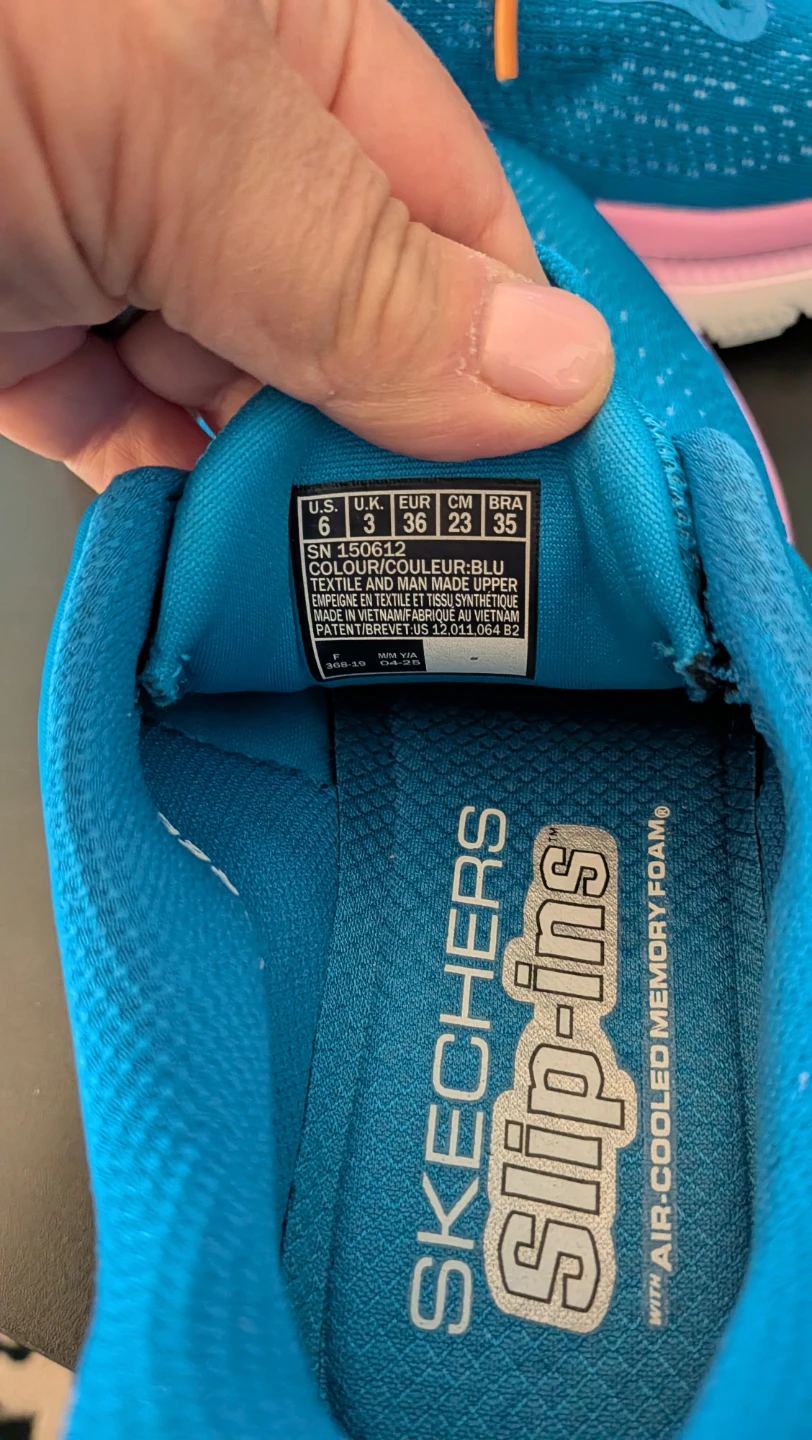 Skechers Slip-ins Running Shoes - Blue, Size 6 US