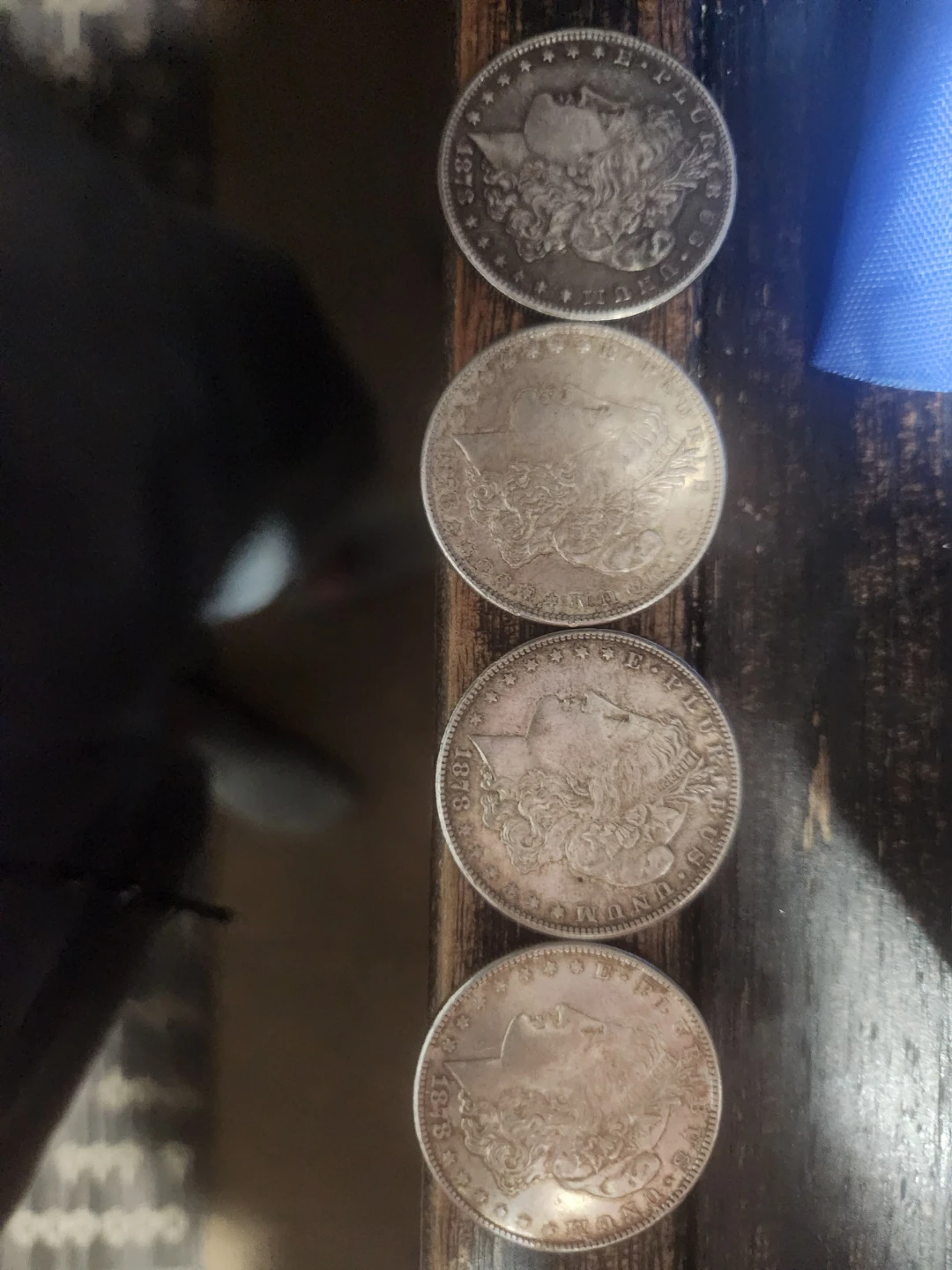 Set of (4) 1878 S Morgan Silver Dollars - photo 2