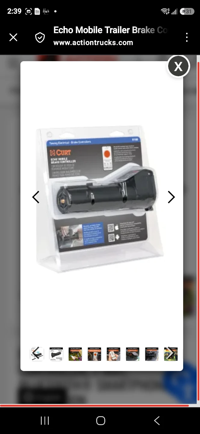 CURT Echo Mobile Trailer Brake Controller