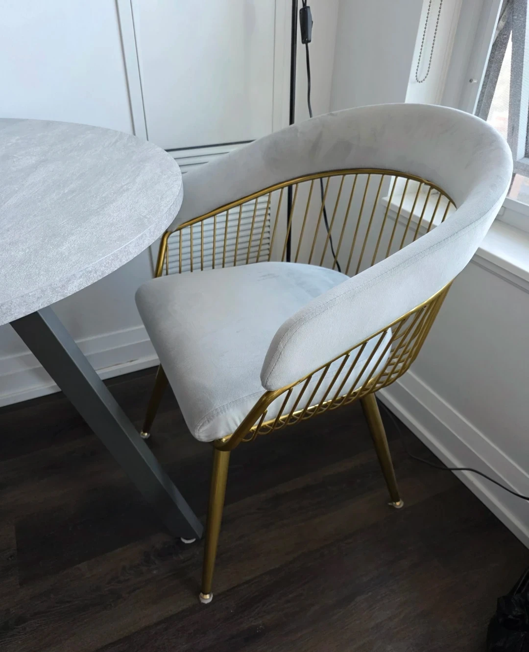 Modern Grey Bistro Set with Two Chairs - photo 3