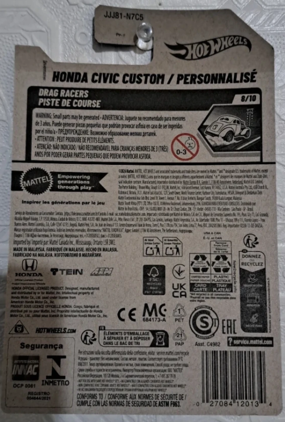 Hot Wheels Honda Civic Custom Racer - photo 4