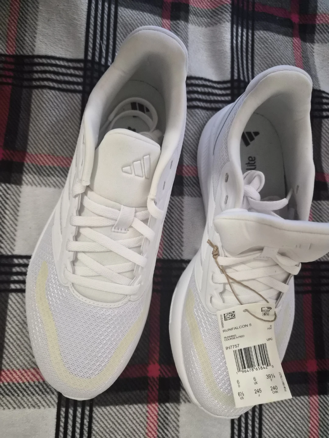 Adidas Runfalcon 5 Shoes - White, Size 6.5 US - photo 5