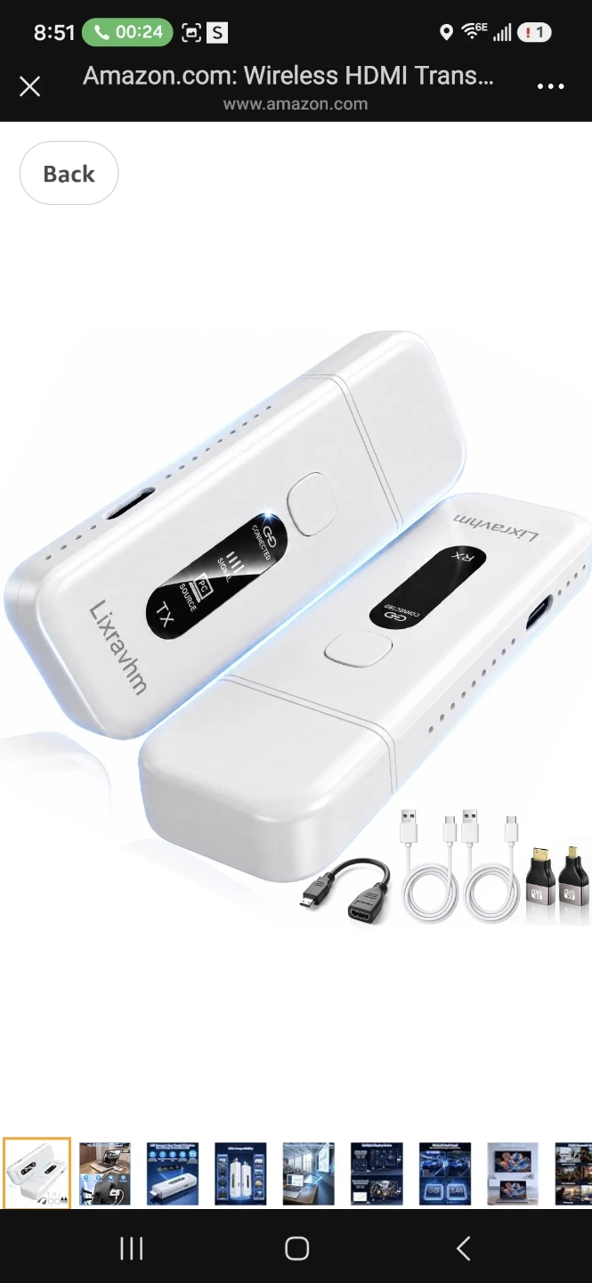 Lixravhm Wireless HDMI Transmitter and Receiver Kit