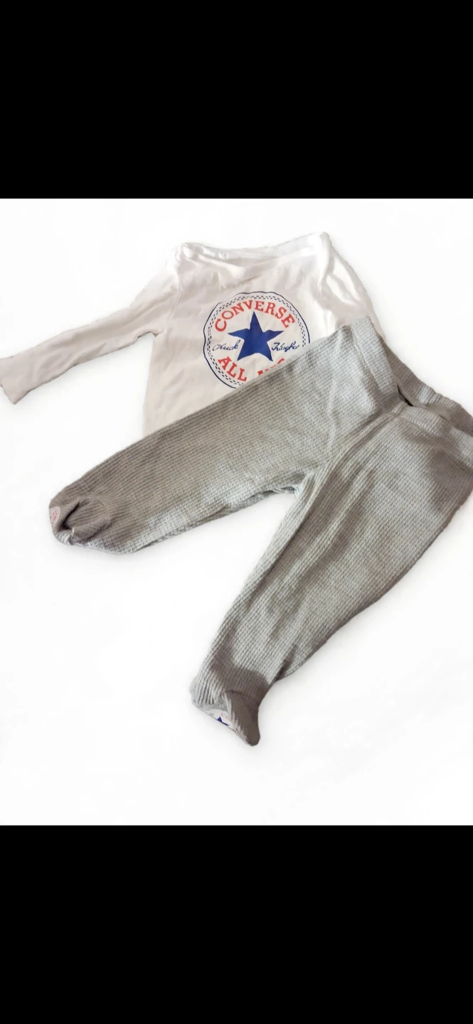 Converse Baby Long Sleeve Shirt and Pants Set