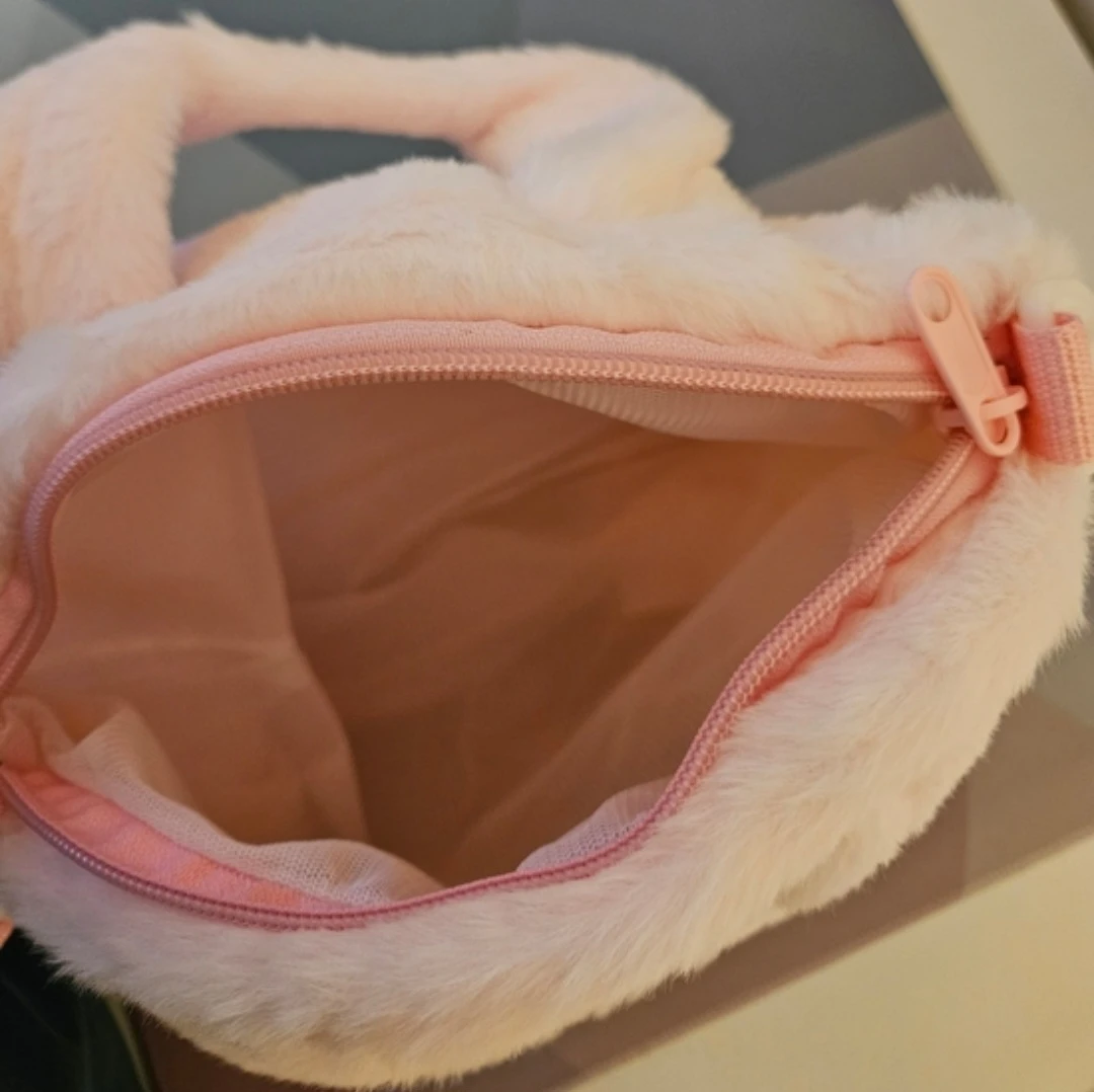 Pink Faux Fur Unicorn Handbag - photo 3