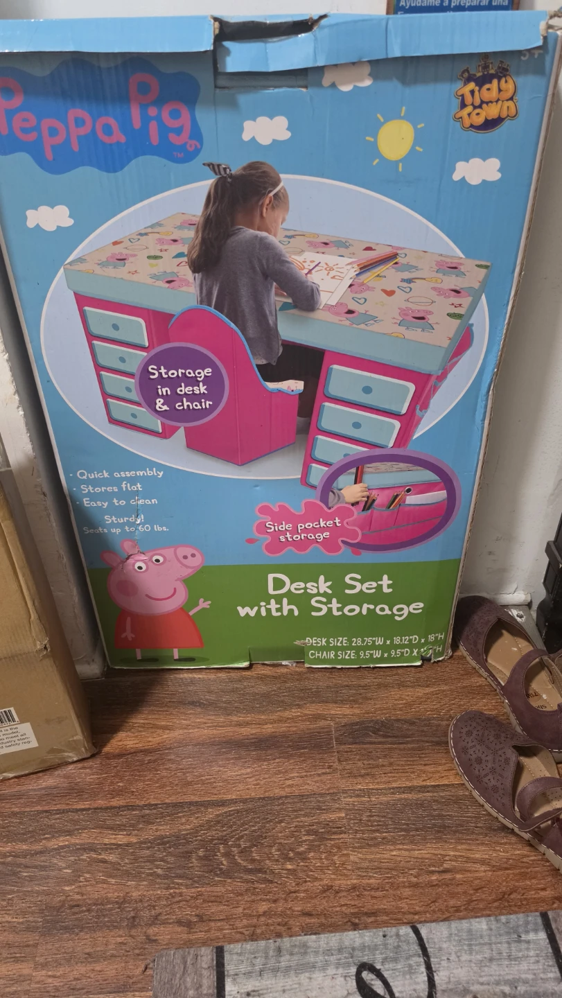 Peppa Pig Desk Set with Storage