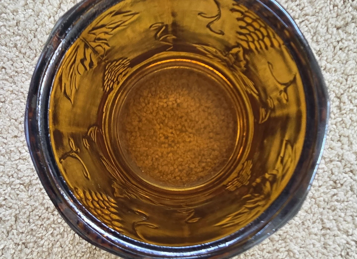 Vintage Amber Iridescent Carnival Glass Tumbler - photo 5