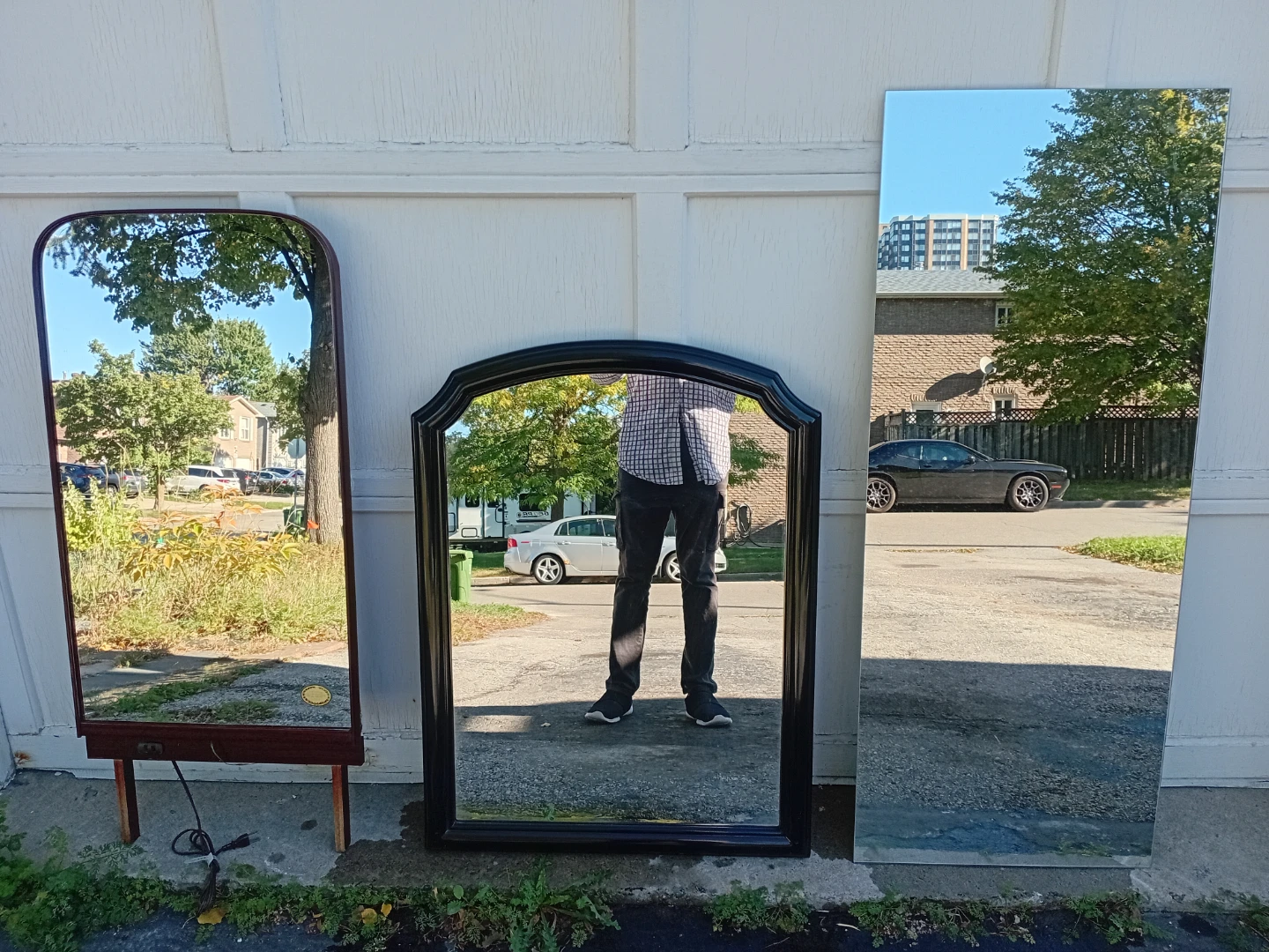 Black arched wall mirror - photo 4