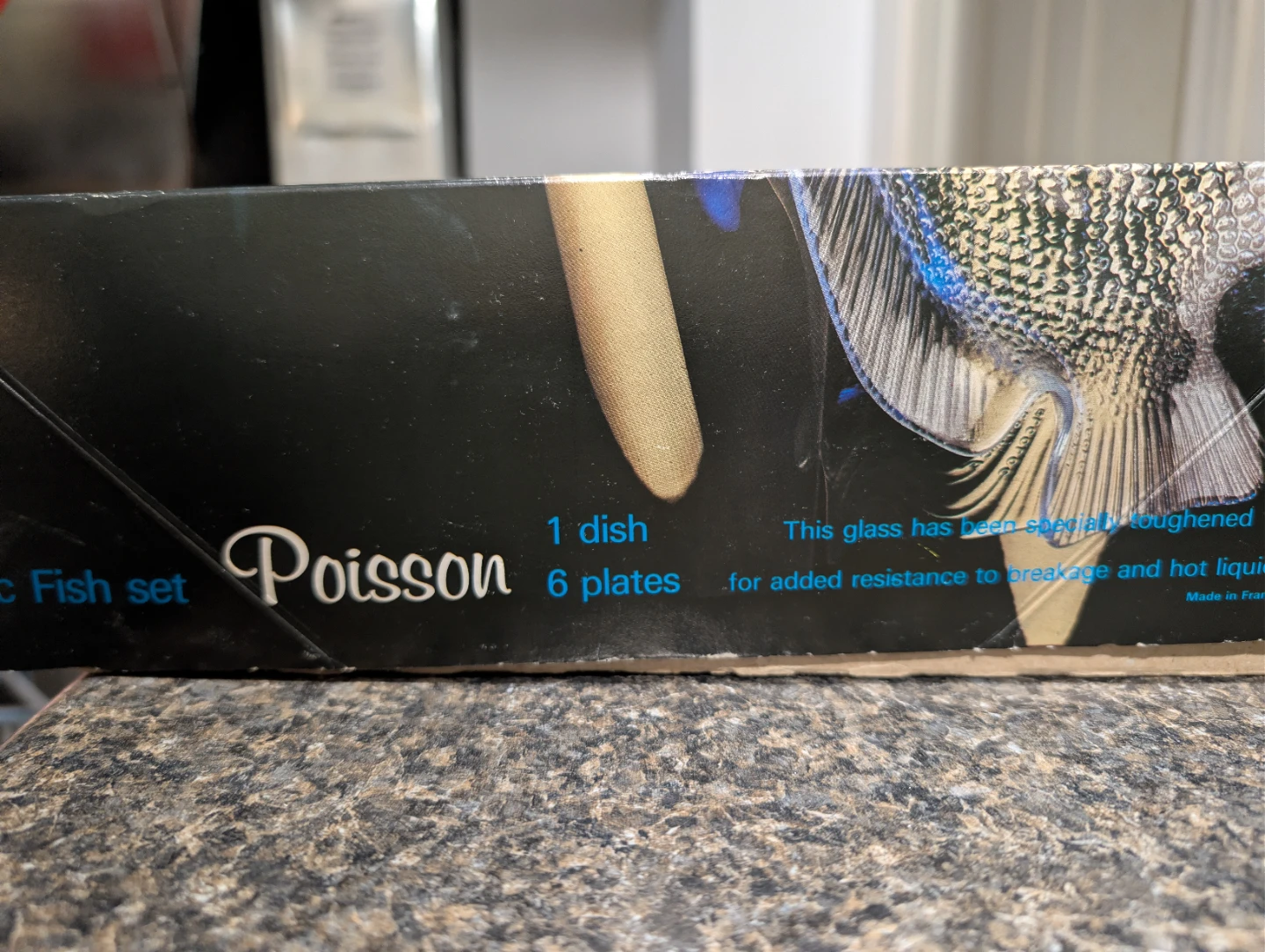 Arcoroc France Fish Shaped  Glass  Plates, Set of 6 - photo 5