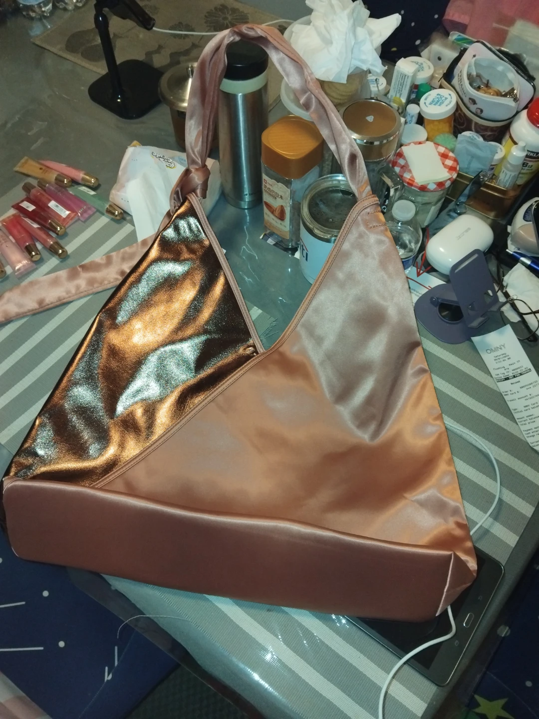 Victoria's Secret metallic hobo bag - photo 2