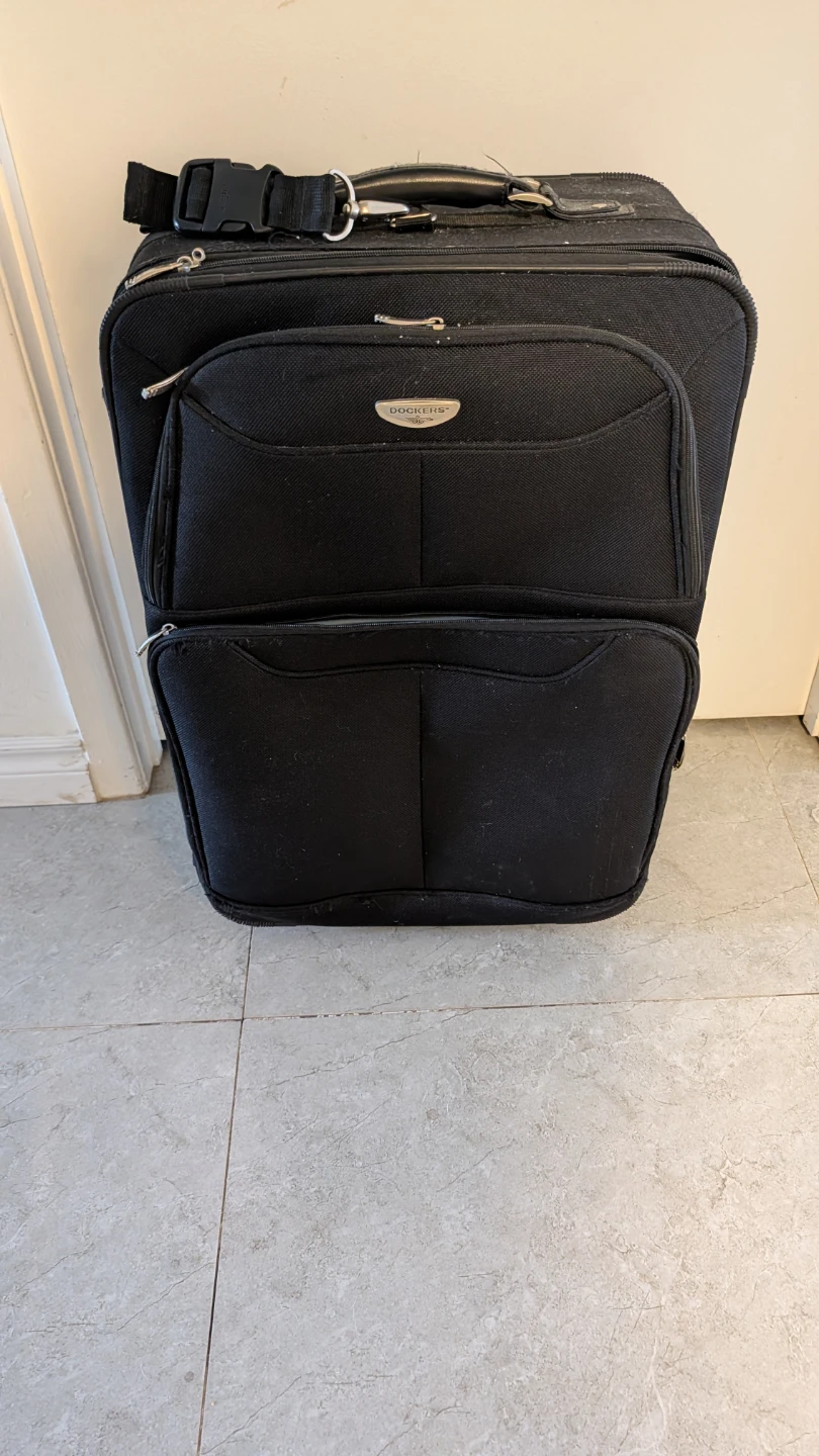 Dockers Black Wheeled Carry-On Luggage