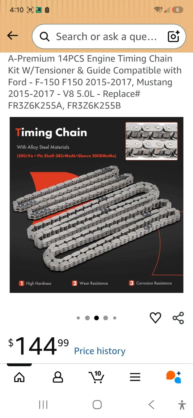 A-Premium 14-Piece Engine Timing Chain Kit for Ford - photo 4