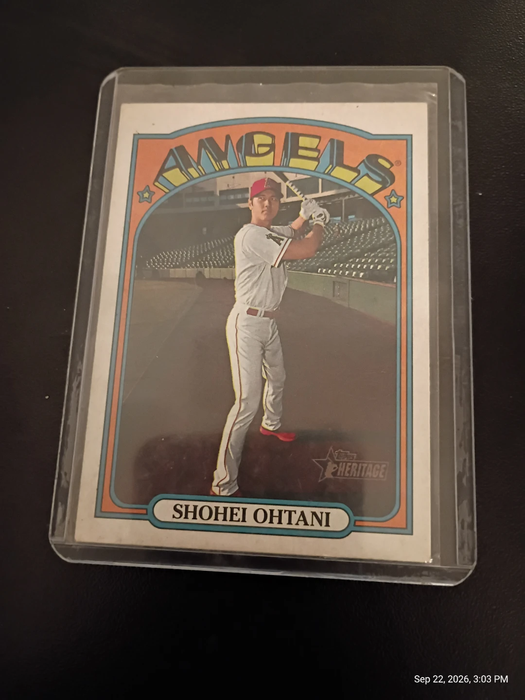 Shohei Ohtani Topps Heritage Angels Baseball Card