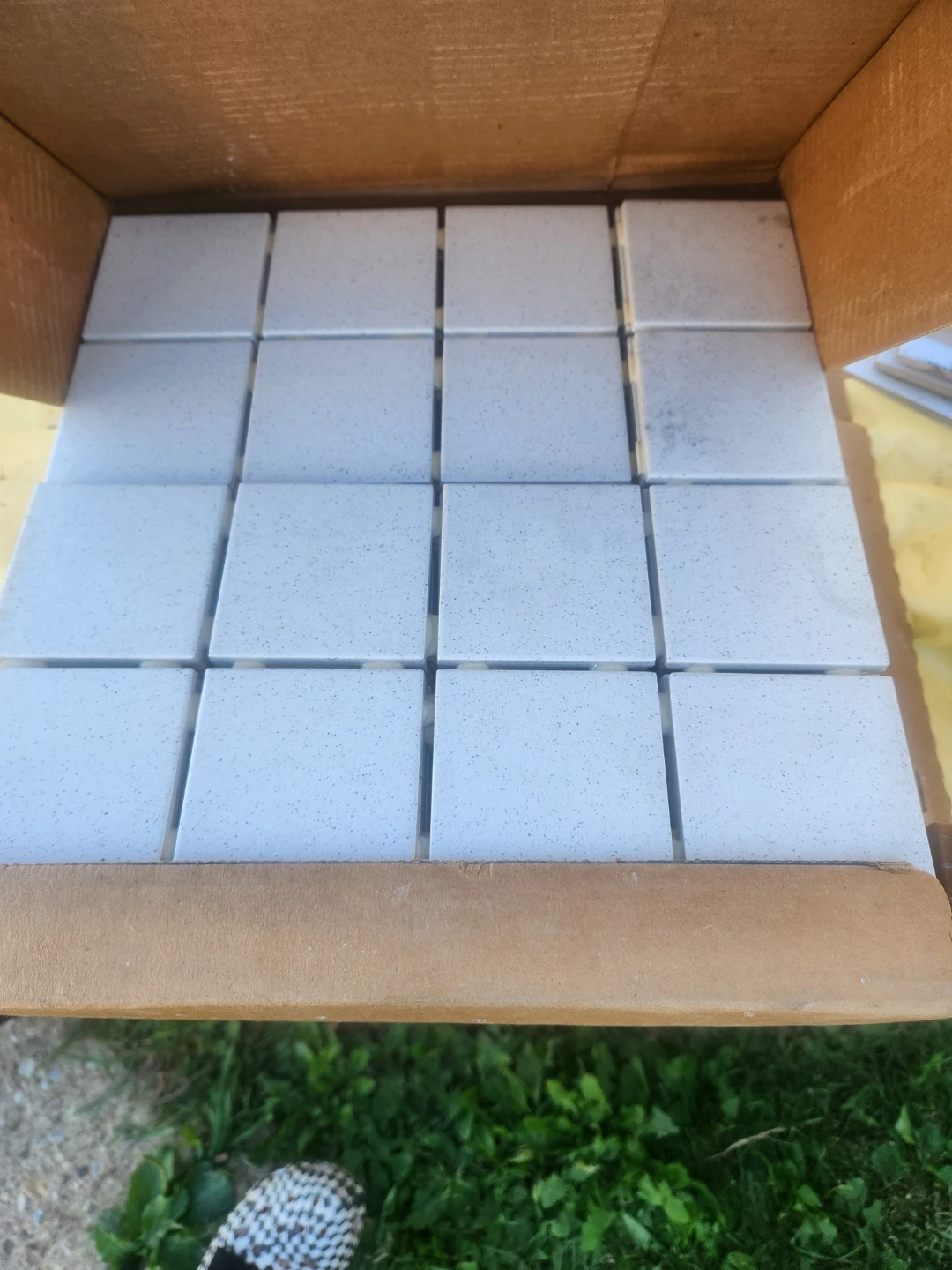 White Speckled Mosaic Wall Tiles