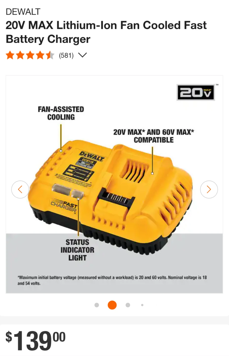 20V Max DeWalt 5AH XR - 2Pack Fast Charging Starter Kit - photo 2