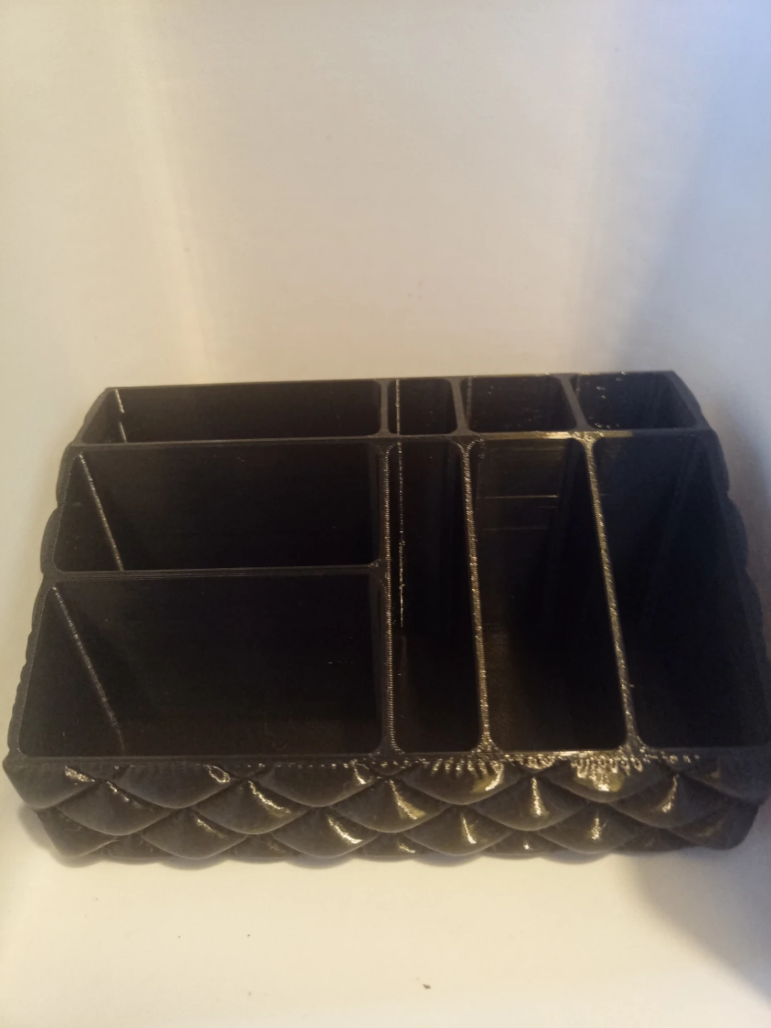 Black Quilted Bathroom Organizer 3 piece Set - photo 5