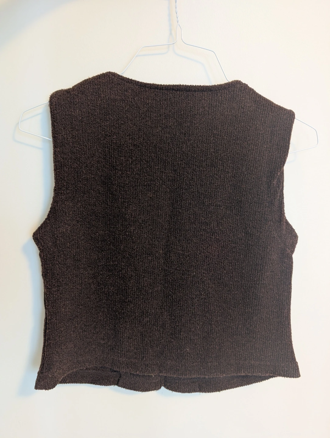 Brown knit vest - photo 2