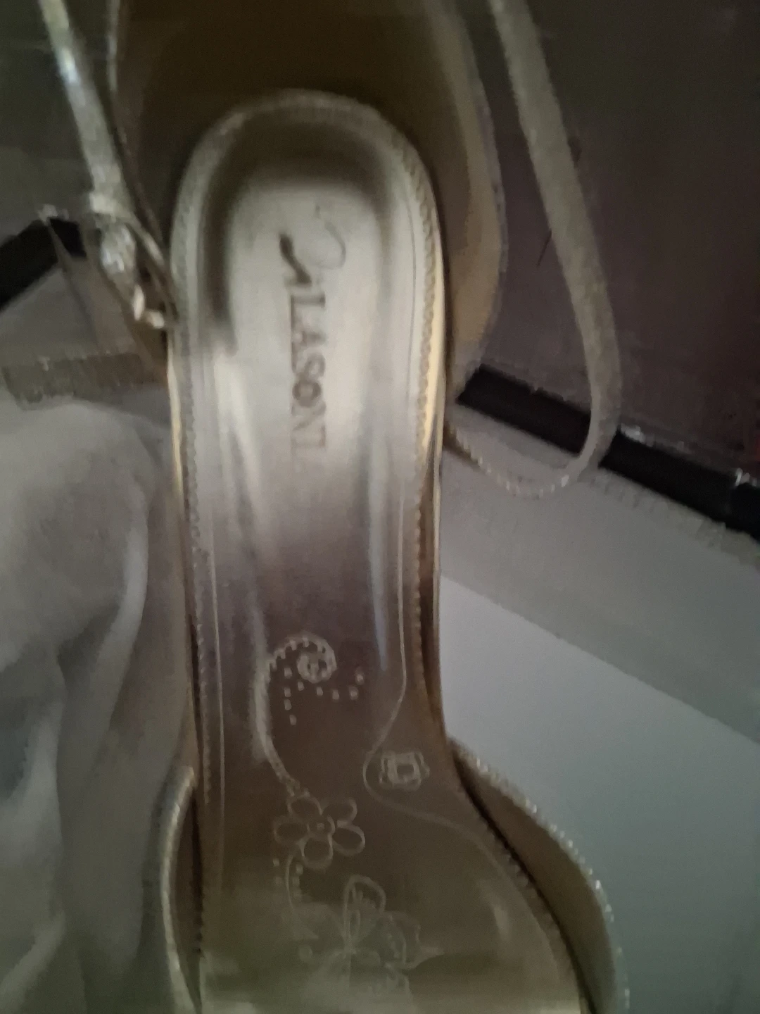 Alasonla Gold Glitter Stilettos Size 10 - photo 2