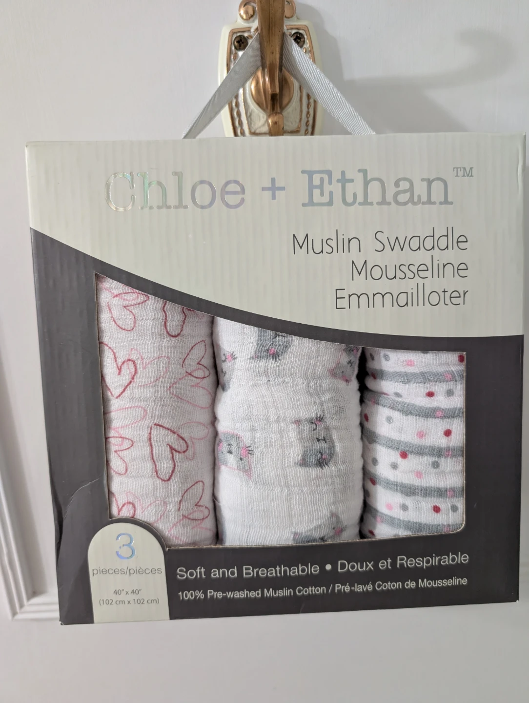 New Muslin Swaddles - Set of 3
