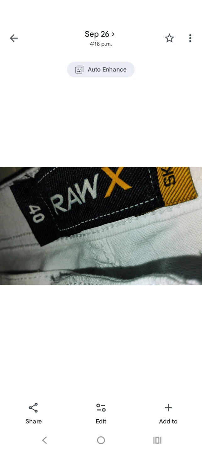 Raw X Skinny Jeans White Size 40 - photo 4