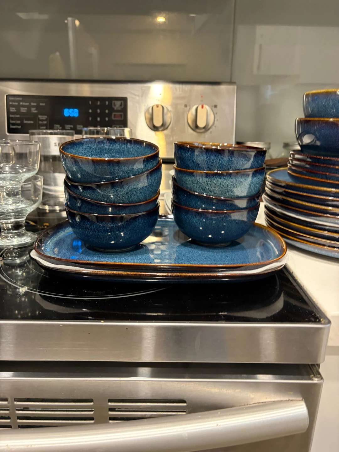 Teal Speckled Dinnerware Set - photo 3
