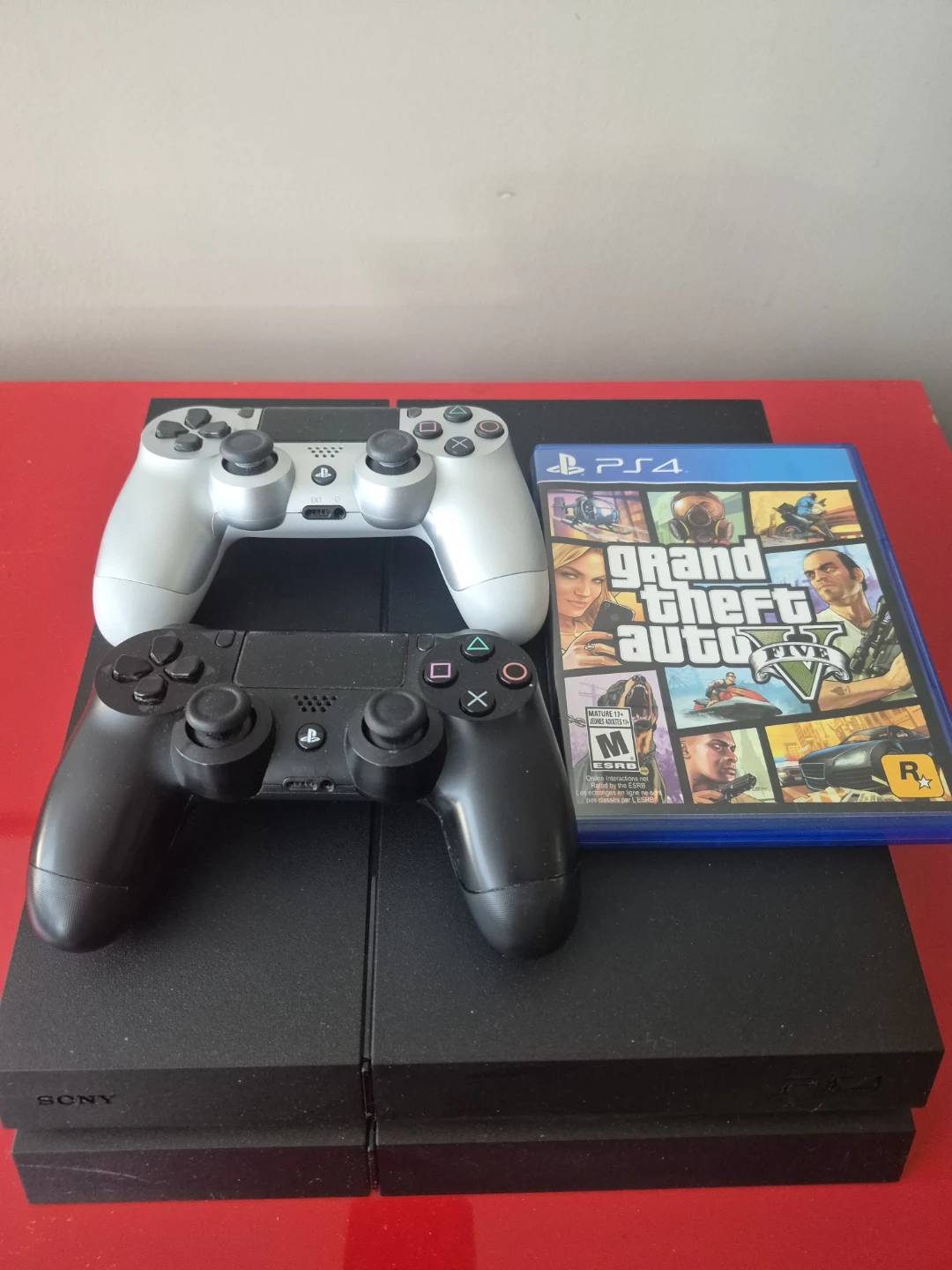 PS4 Console with 2 x Controllers and GTA V