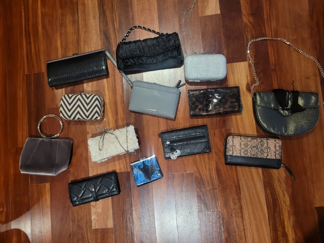 Assorted bags and wallets