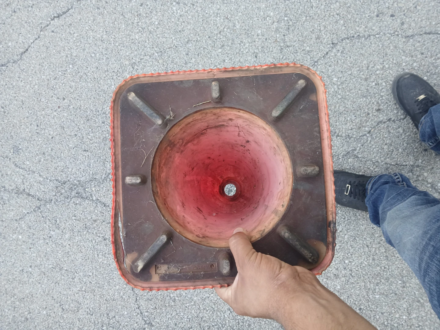 orange medium traffic cone - photo 3