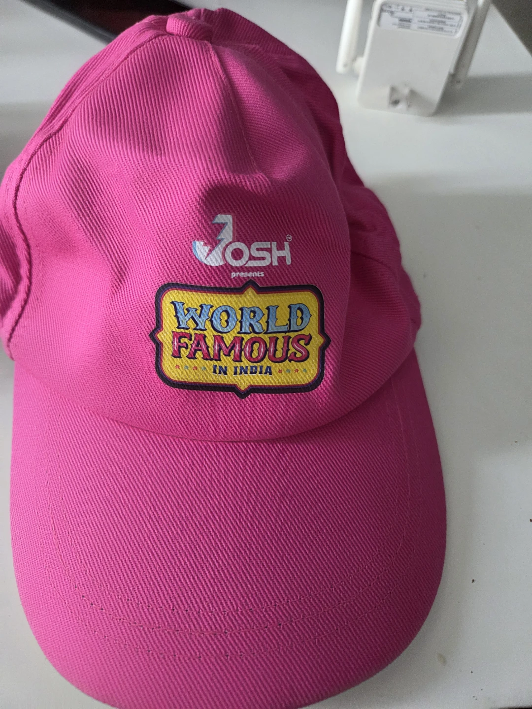 Josh World Famous in India Pink Baseball Cap - photo 2