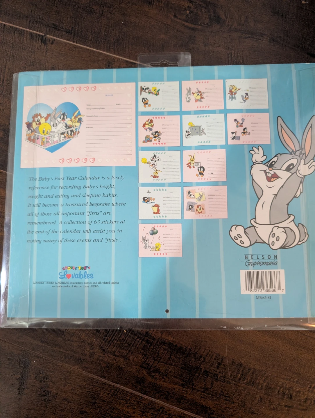 Looney Tunes Lovables Baby's First Year Calendar - photo 2