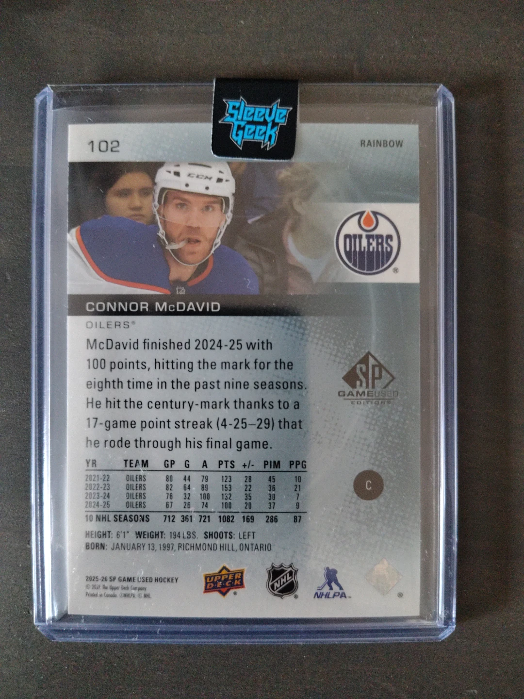 2025-26 McDavid SPGU Rainbow /97 - photo 2