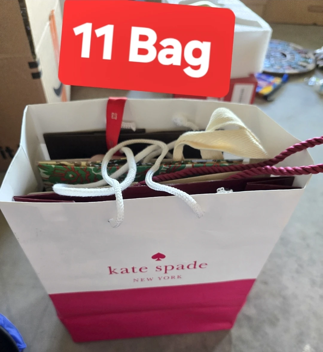 Assorted Luxury Brand Shopping Bags - 11 Piece Set - photo 3