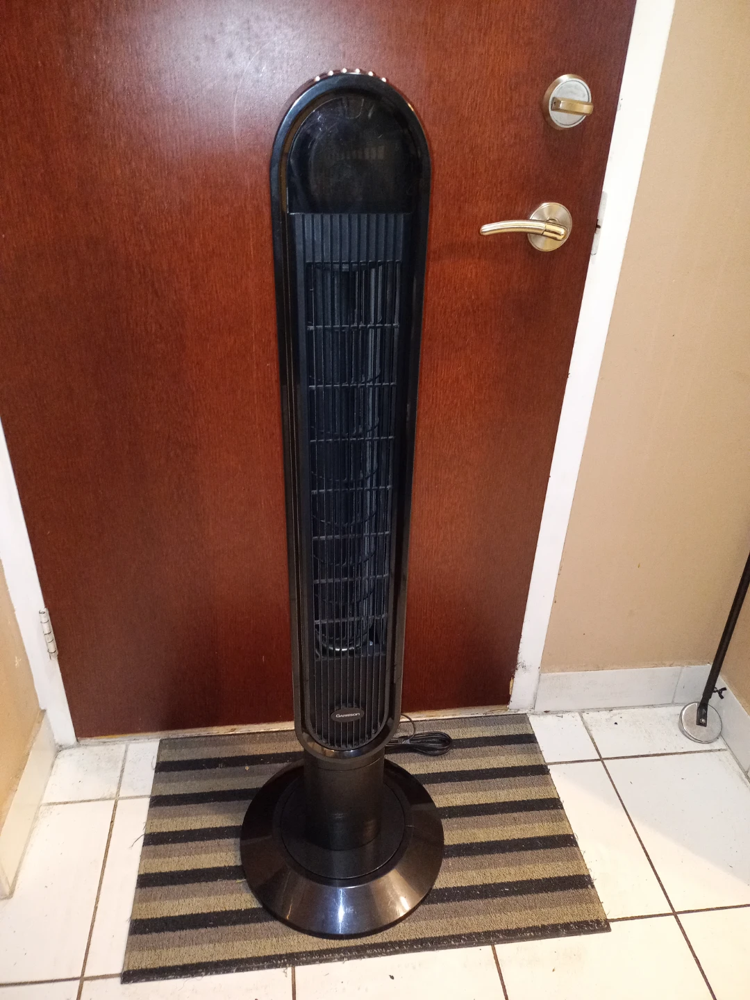 Garrison Black 46" Tpwer Fan