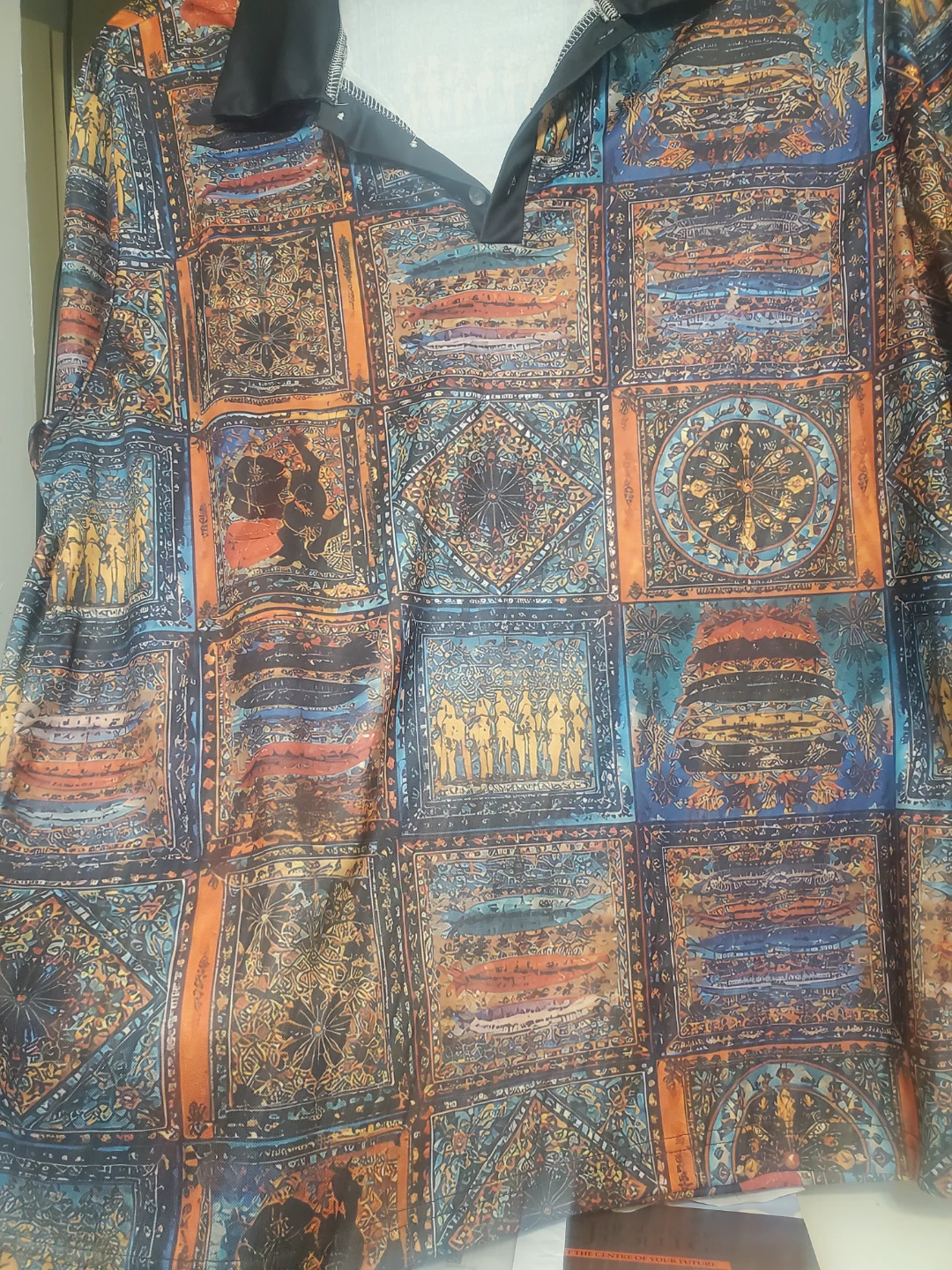 Graphic Pattern Polo Shirt - photo 2