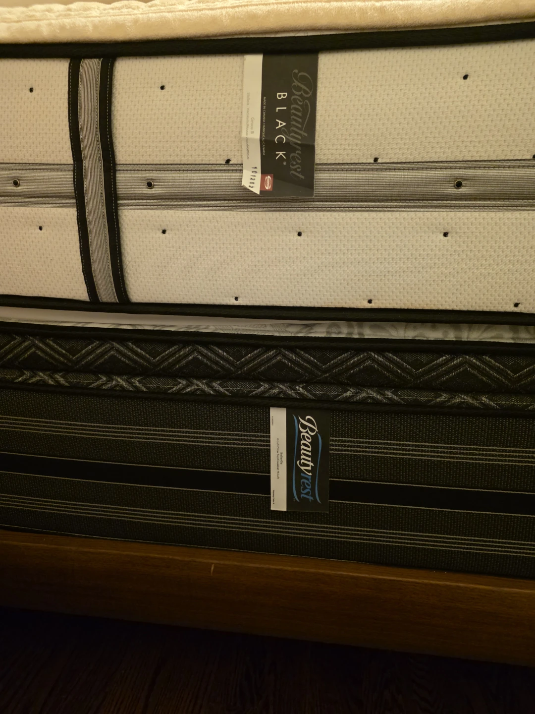 2 Queen mattresses + 1 Queen wooden bed frame – $500 OBO. - photo 4