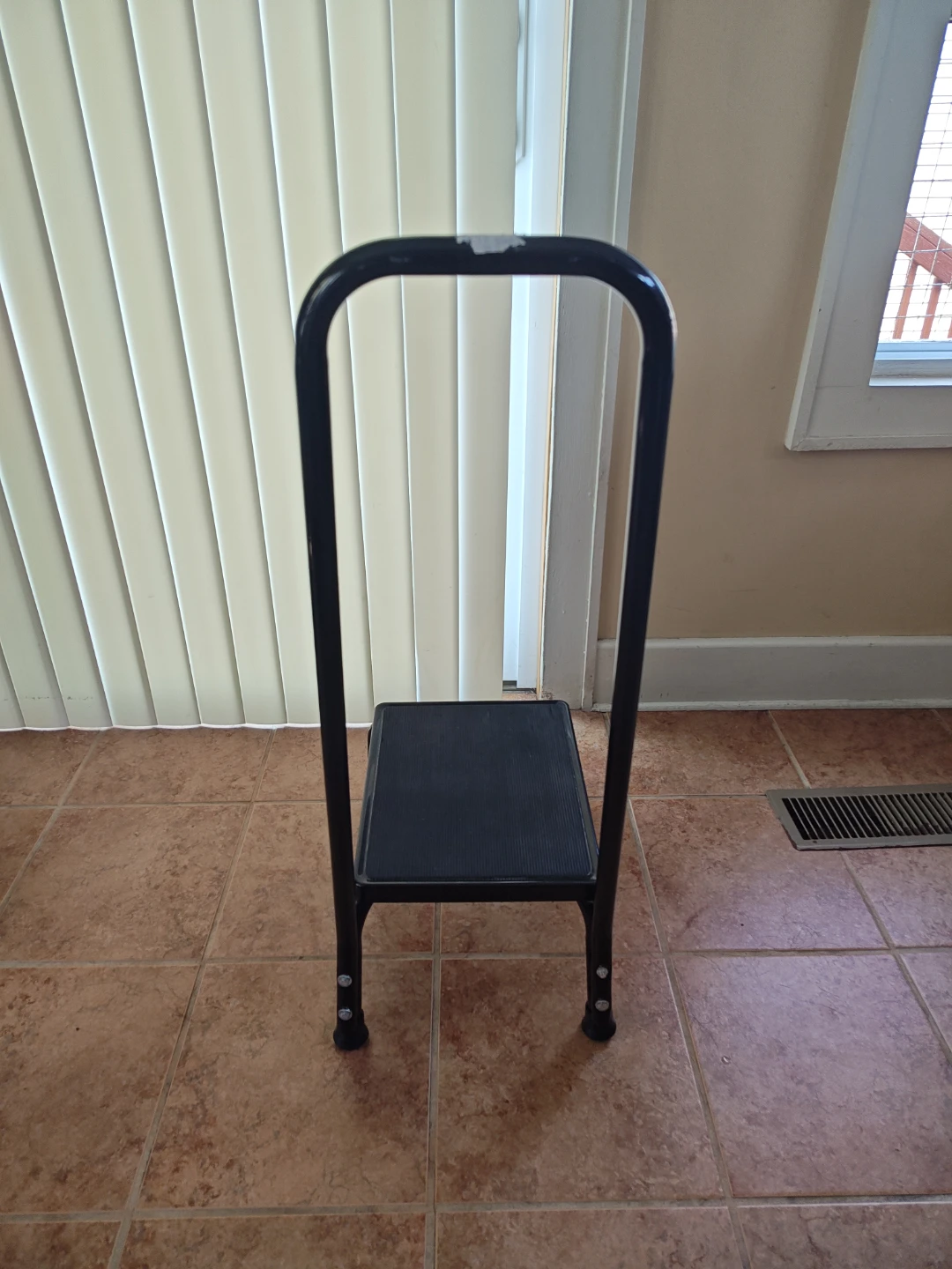 Black Step Stool with Support Handle - photo 2