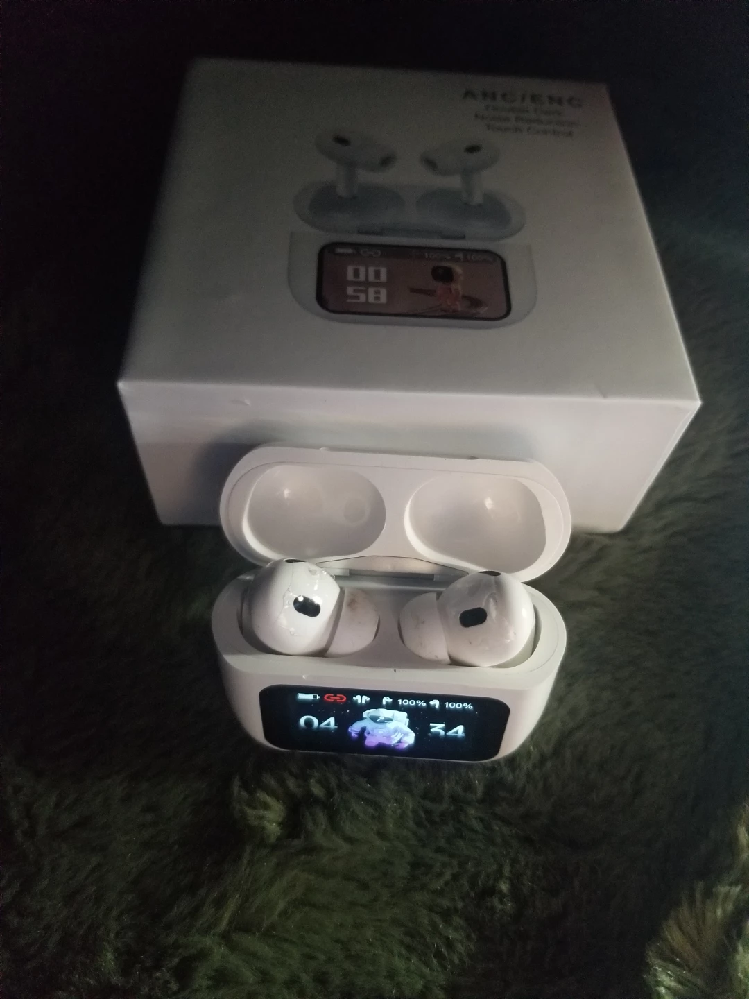 Wireless Earbuds with Screen open box - photo 3