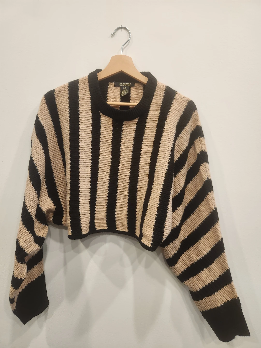 Revamped Striped Crop Sweater