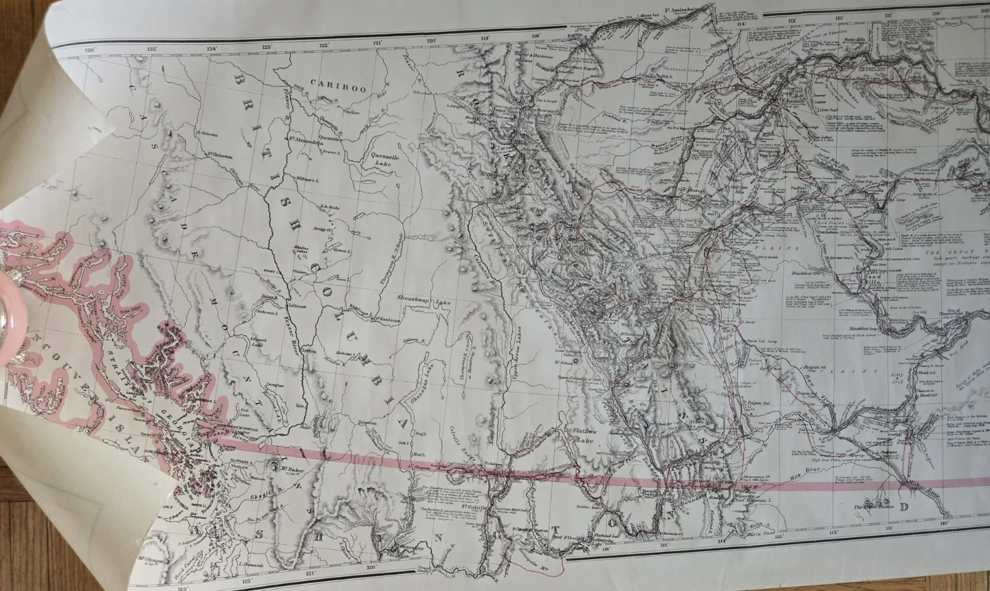 Vintage Map of British North America by Captain Palliser - photo 4