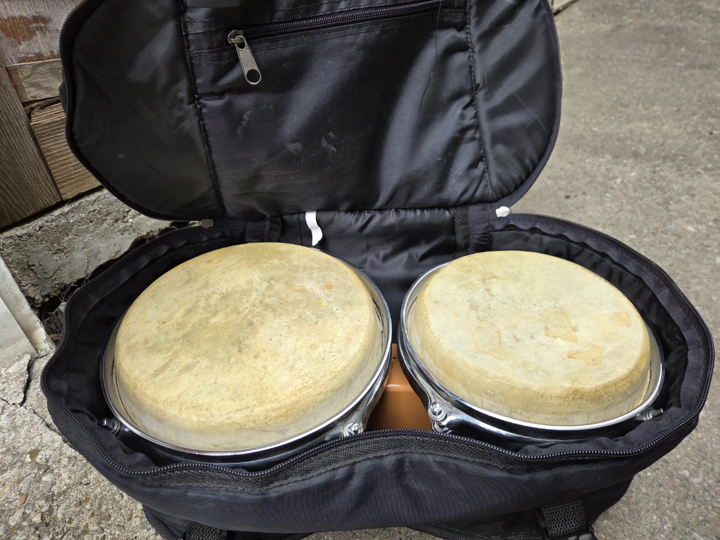 Bongo drum set with carrying bag - photo 3