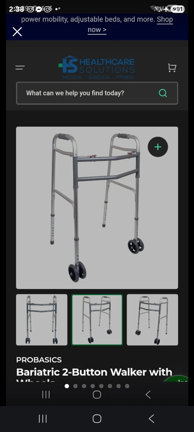 Guardian  xwide Folding Walker With Wheels brand new