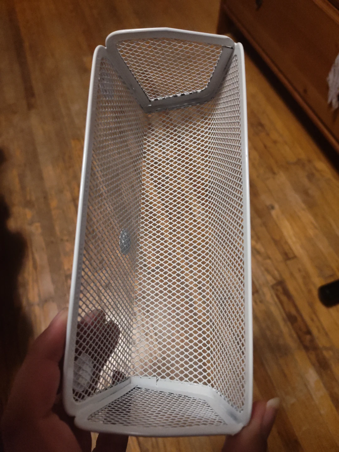 White Mesh Locker Organizer